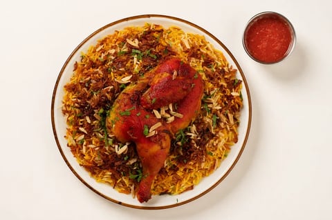 Half Chicken Haneeth دجاج حنيذ